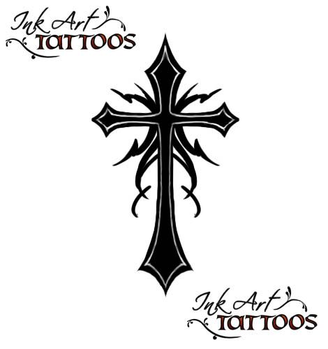 tupac cross tattoo. gothic-cross-tattoo-flash.jpg