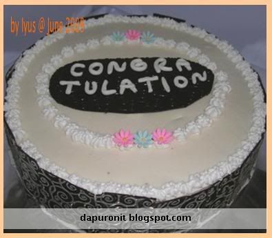 Simple decoration cake