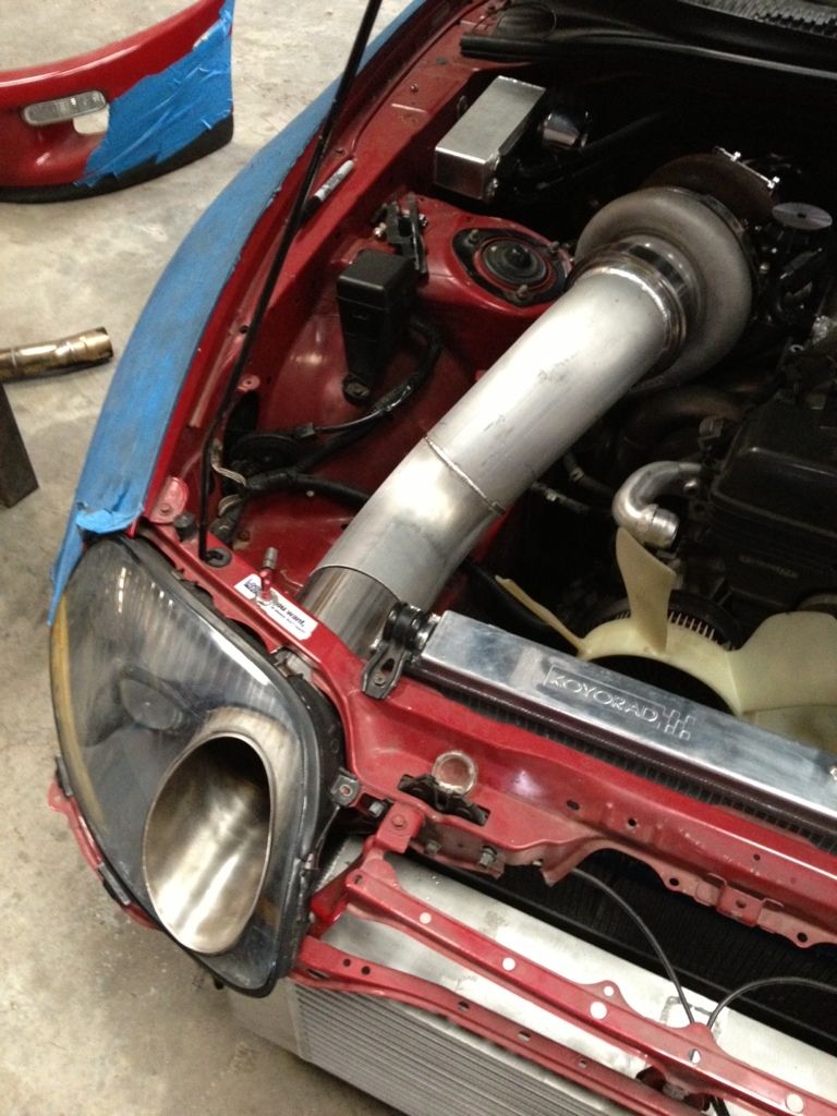 Custom Built Headlight Intake System Supra Forums
