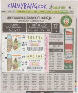 pnoo1, close to win the first prize of Thailans's lotto