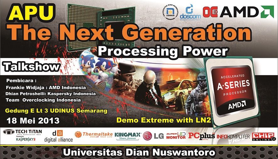 Apu The Next Generation Processing Power di Kampus UDINUS semarang Apu The Next Generation Processing Power di Kampus UDINUS semarang