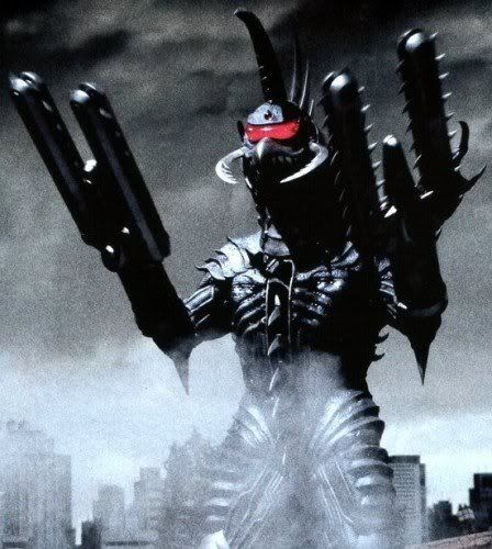 Gigan with chainsaw hands