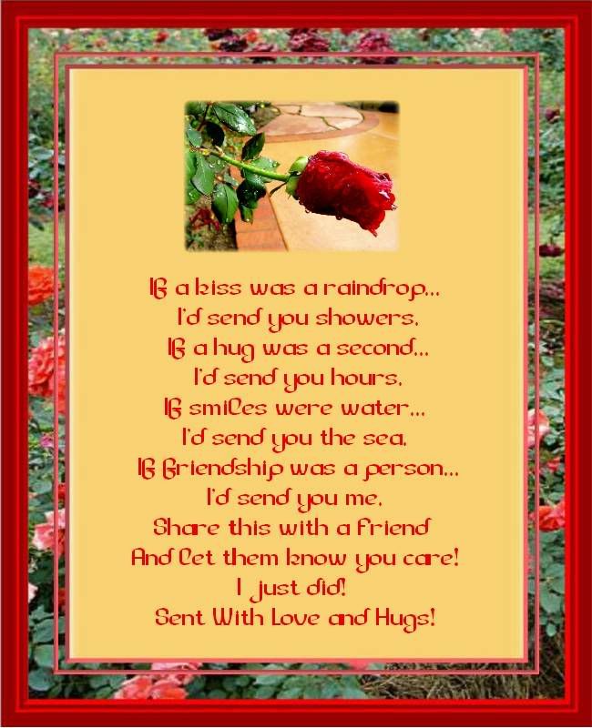 i love you friend poems. Friendship Poem Pictures